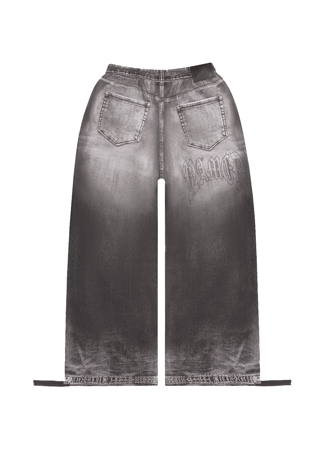 OFF GRID DENIM EFFECT OVERSIZED SWEATPANTS WASHED BLACK