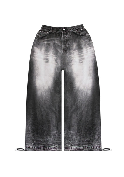 Off Grid Denim Effect Oversized Sweatpants Washed Black – NAMED