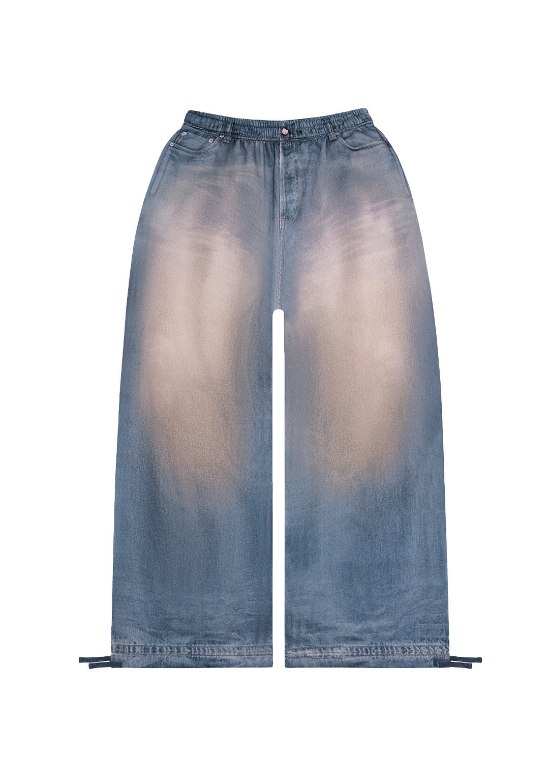 Off Grid Denim Effect Oversized Sweatpants Washed Blue – NAMED