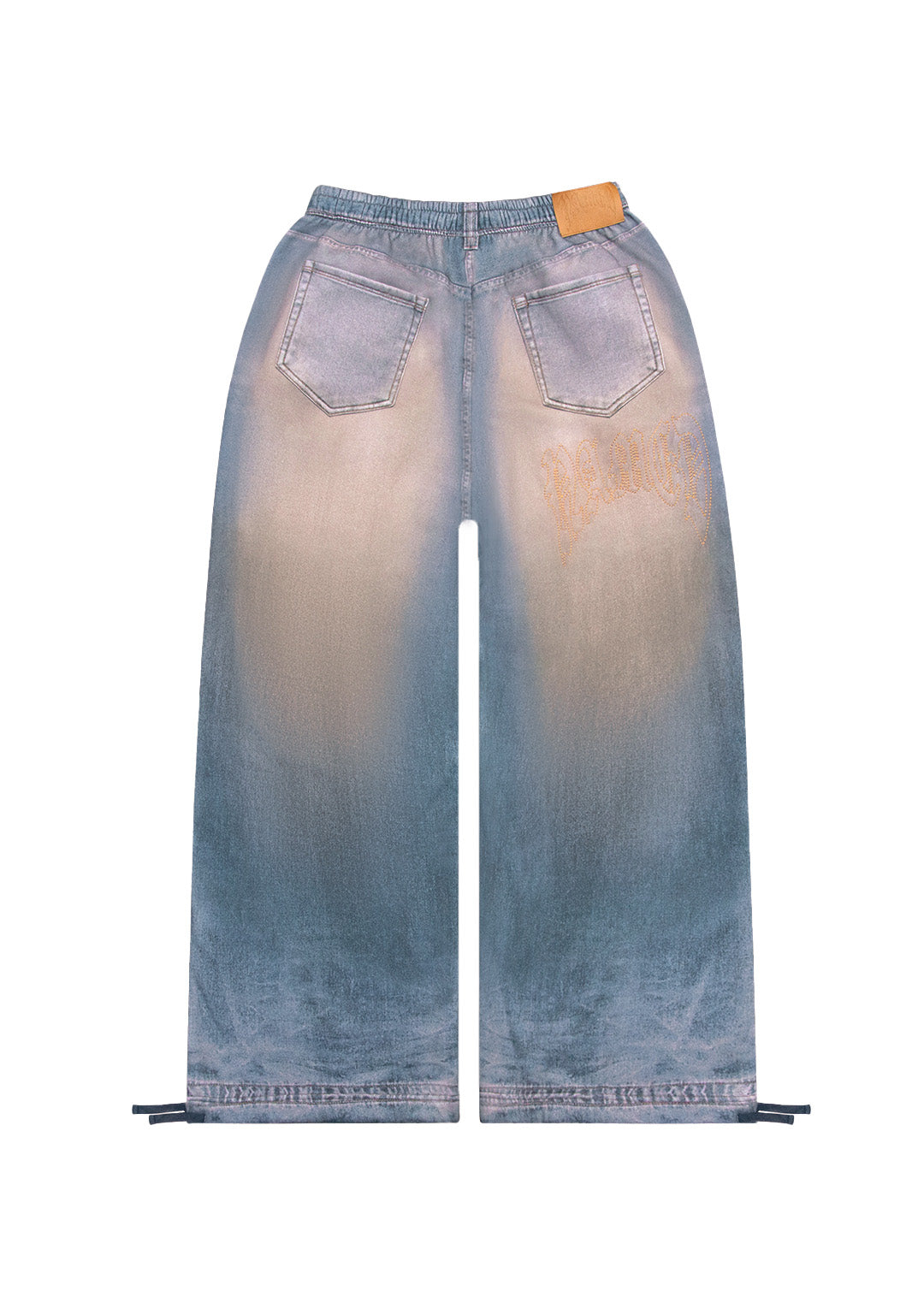 Off Grid Denim Effect Oversized Sweatpants Washed Blue – NAMED
