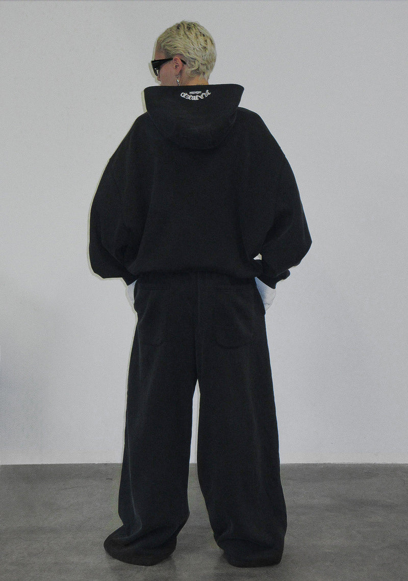 OLD ENGLISH OVERSIZED SWEATPANTS WASHED CHARCOAL