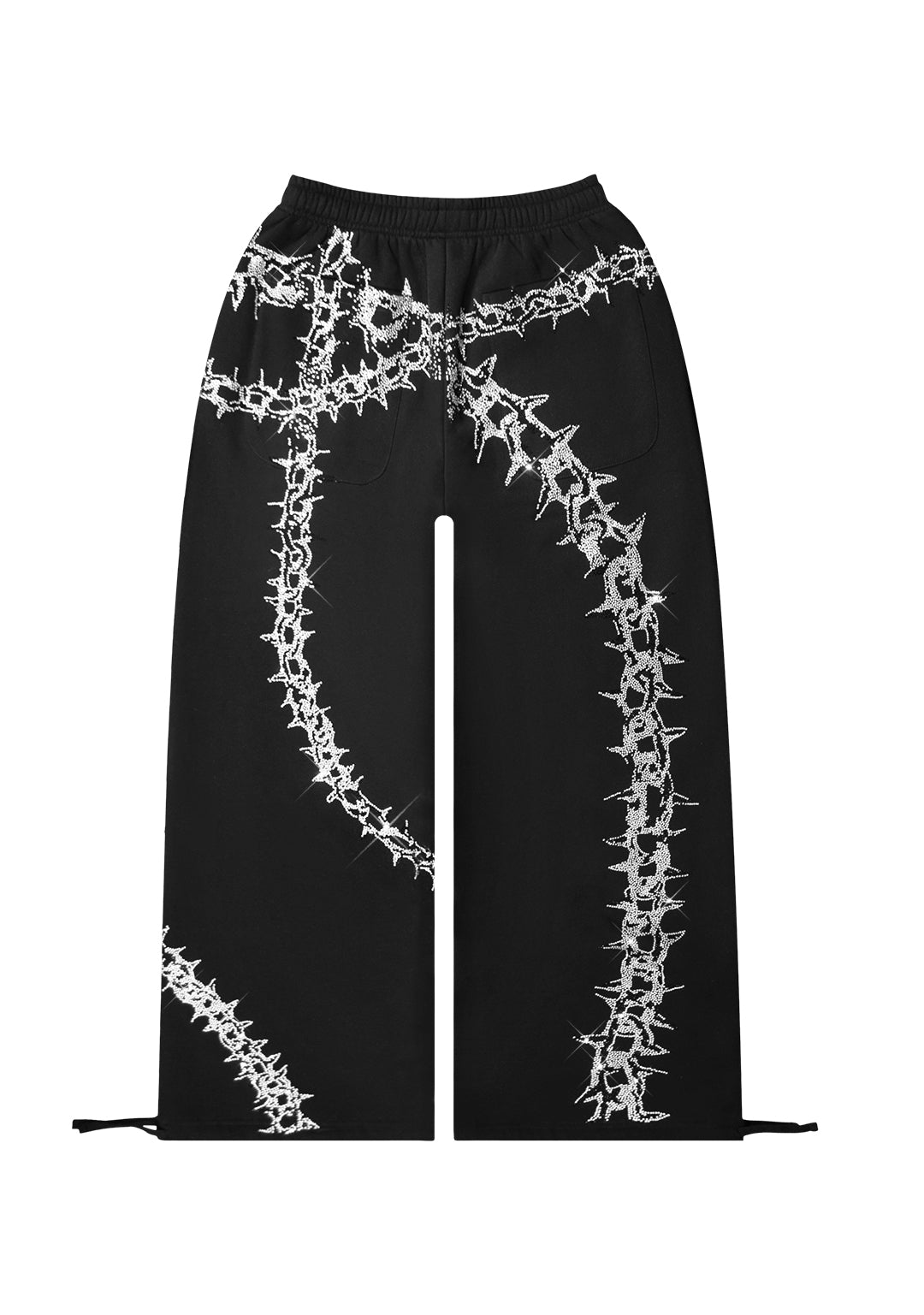 Omen Rhinestone Oversized Sweatpants Black – NAMED COLLECTIVE®