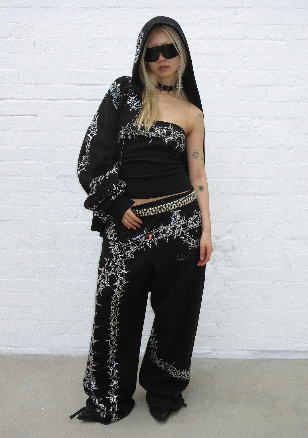 OMEN RHINESTONE TUBE TOP BLACK – NAMED COLLECTIVE®
