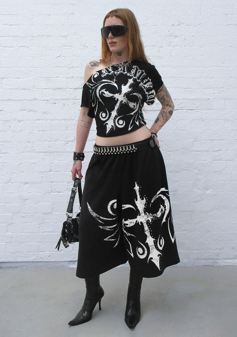 OUTLAW OFF THE SHOULDER TOP BLACK
