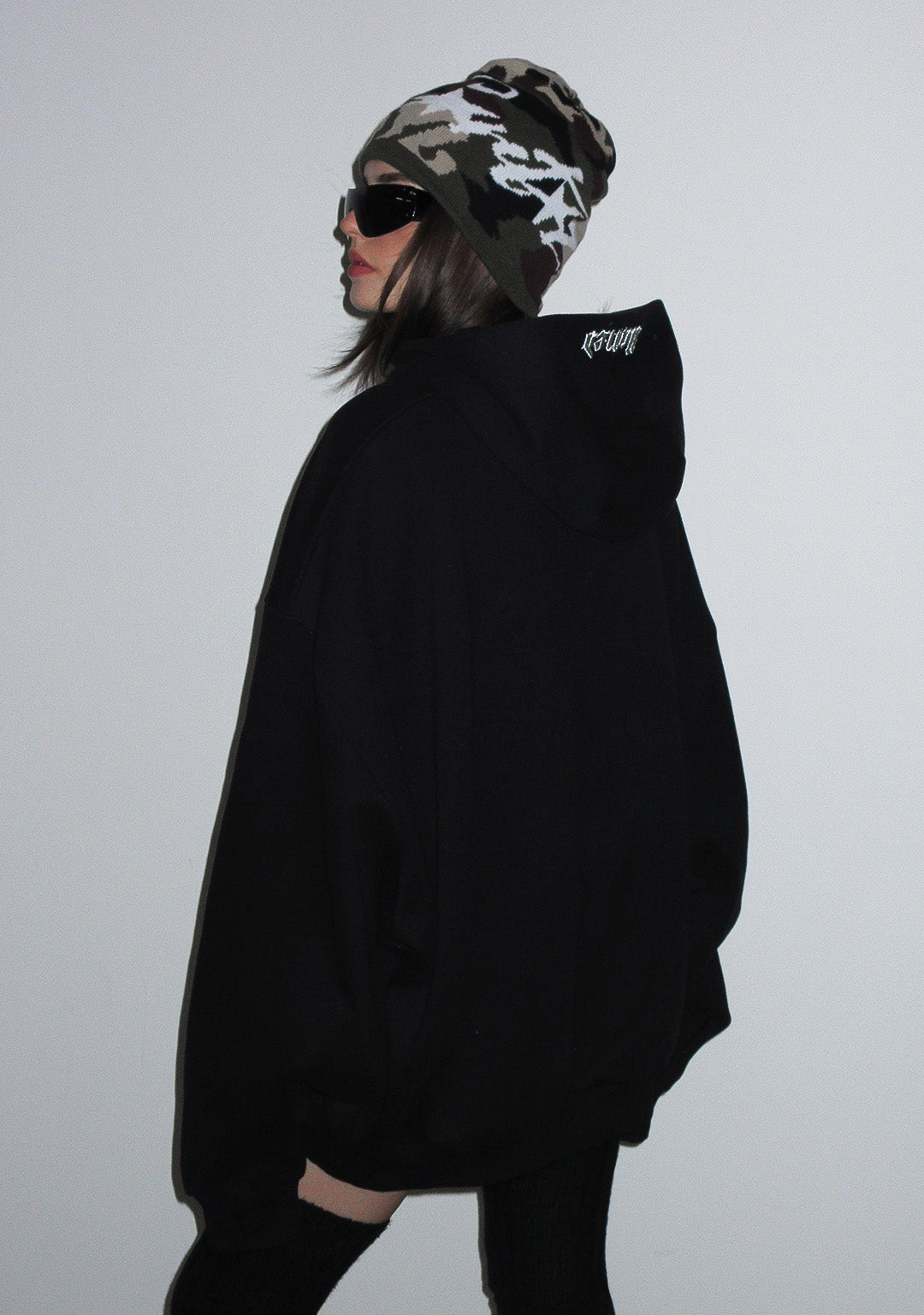 Pray For Me Rhinestone Pullover Hoodie Black – NAMED COLLECTIVE®