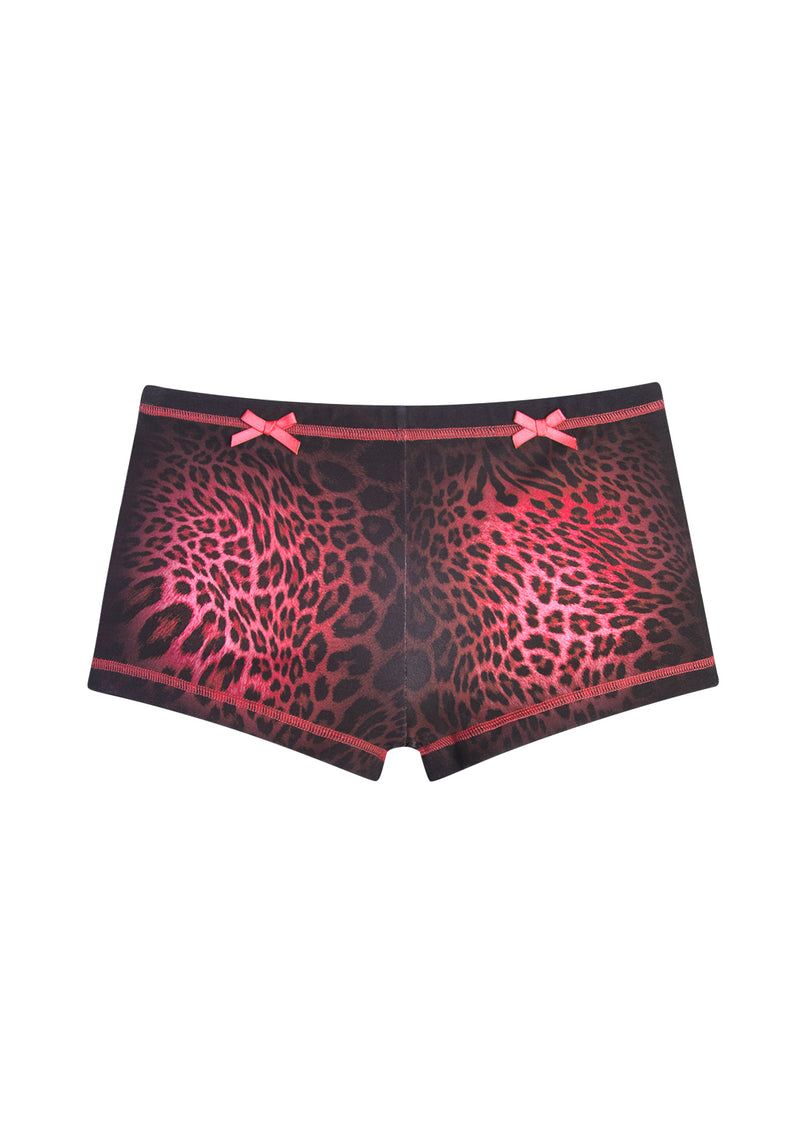 PRIMAL RHINESTONE MICRO HOTPANT SHORTS HOT PINK LEOPARD