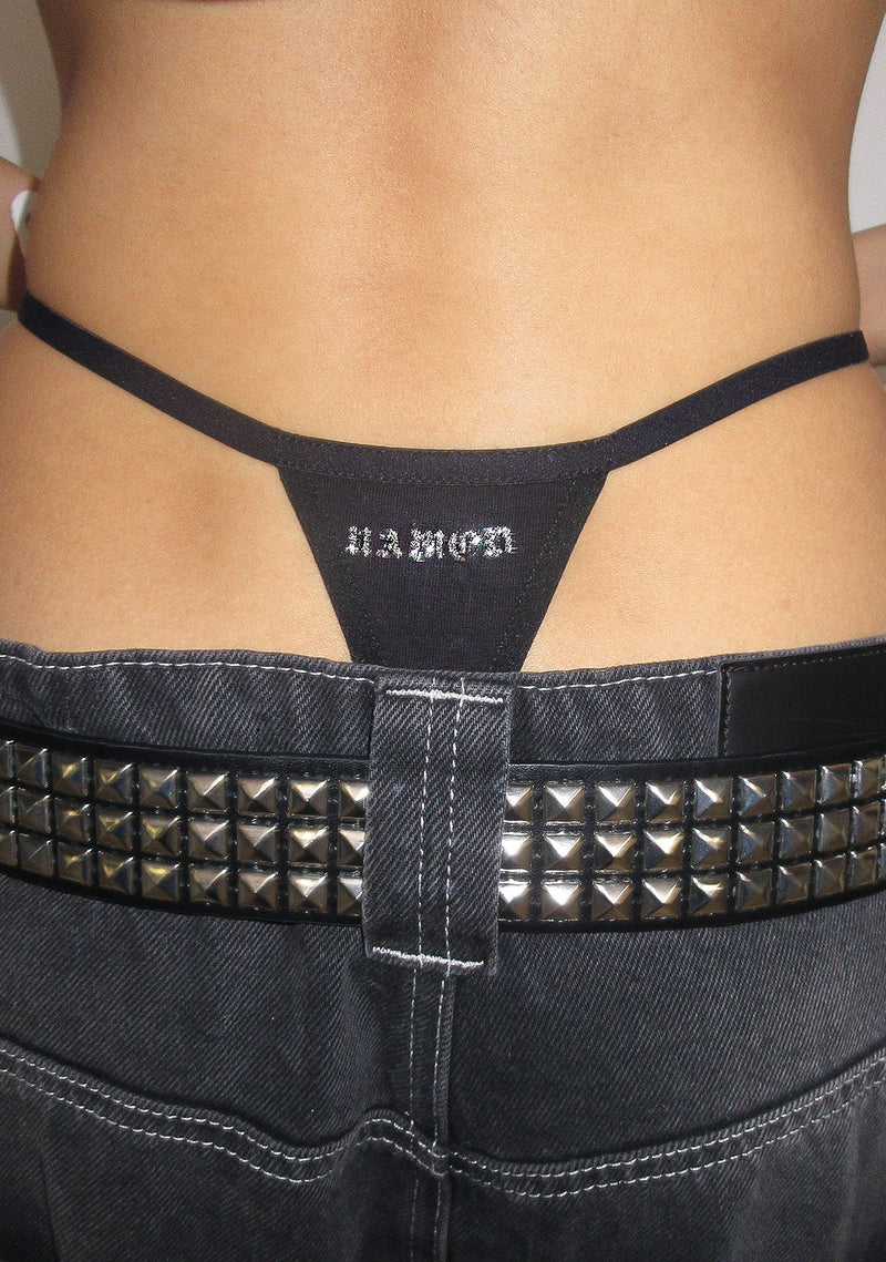 RISK SILHOUETTE THONG BLACK