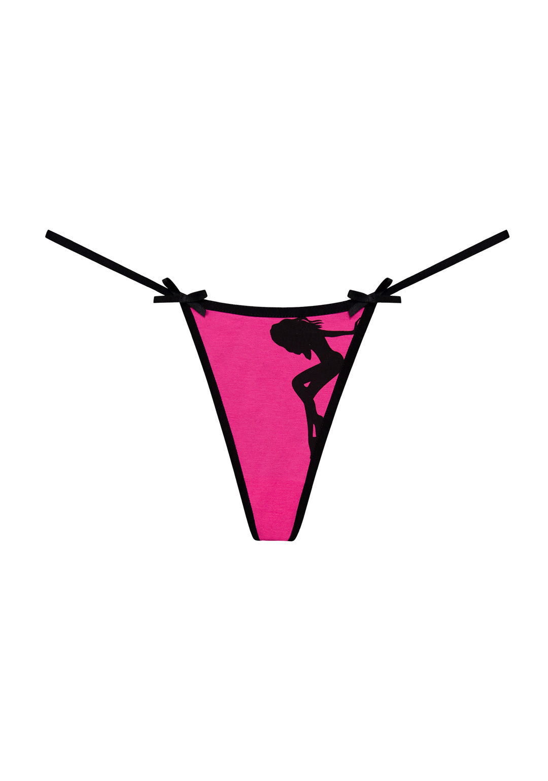 RISK SILHOUETTE THONG HOT PINK