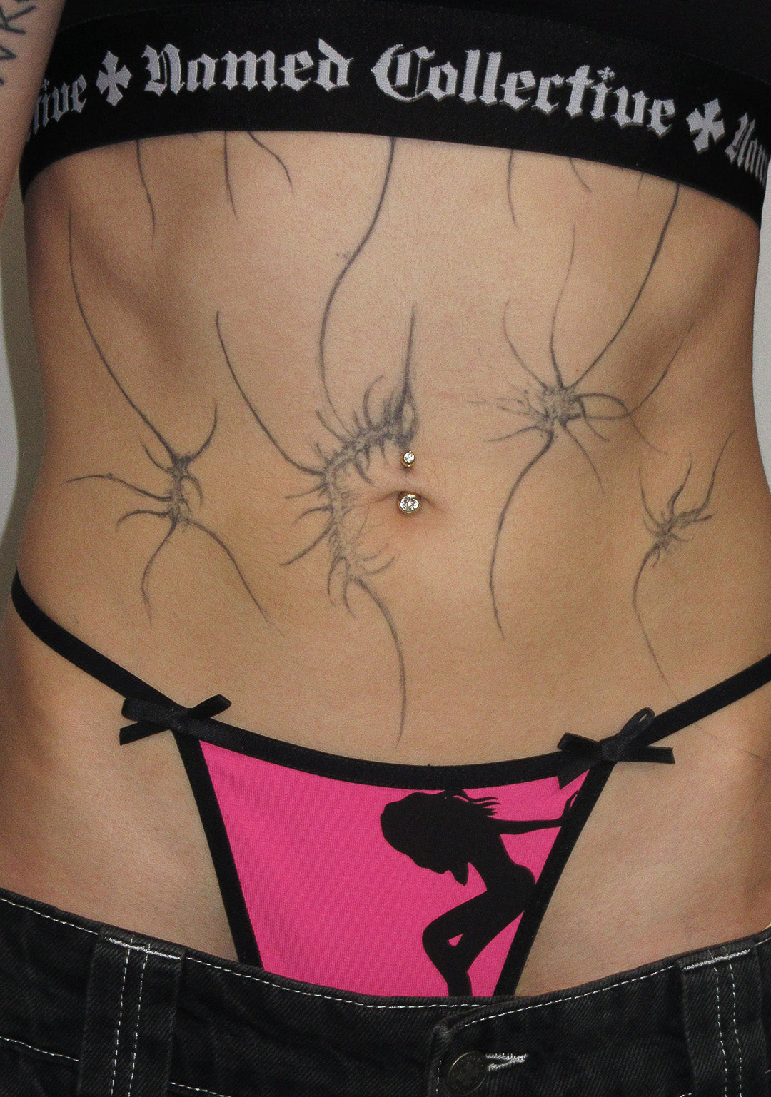 RISK SILHOUETTE THONG HOT PINK