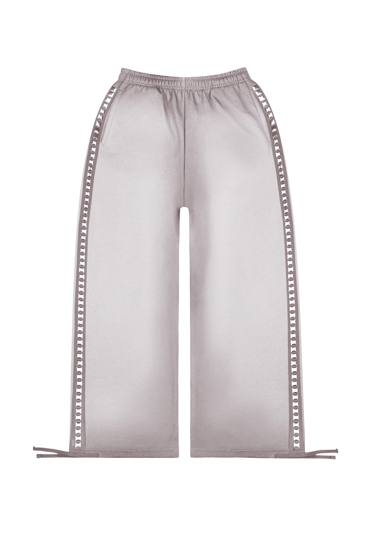 RUMOUR STUDDED OVERSIZED SWEATPANTS GRADIENT GREY