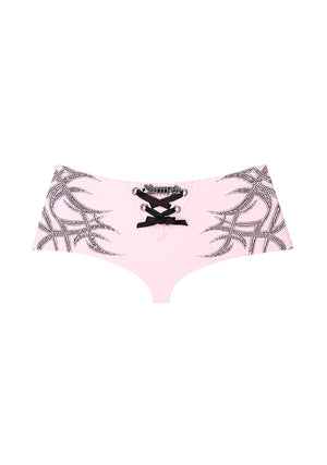 SIGNAL RHINESTONE HOTPANTS BABY PINK