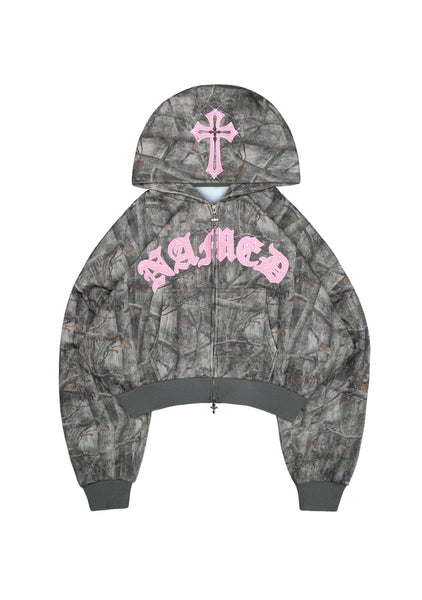 【NAMED COLLECTIVE】ZIP HOODIE TREE CAMO Mission Rhinestone Zip Hoodie Tree Camo – NAMED COLLECTIVE®