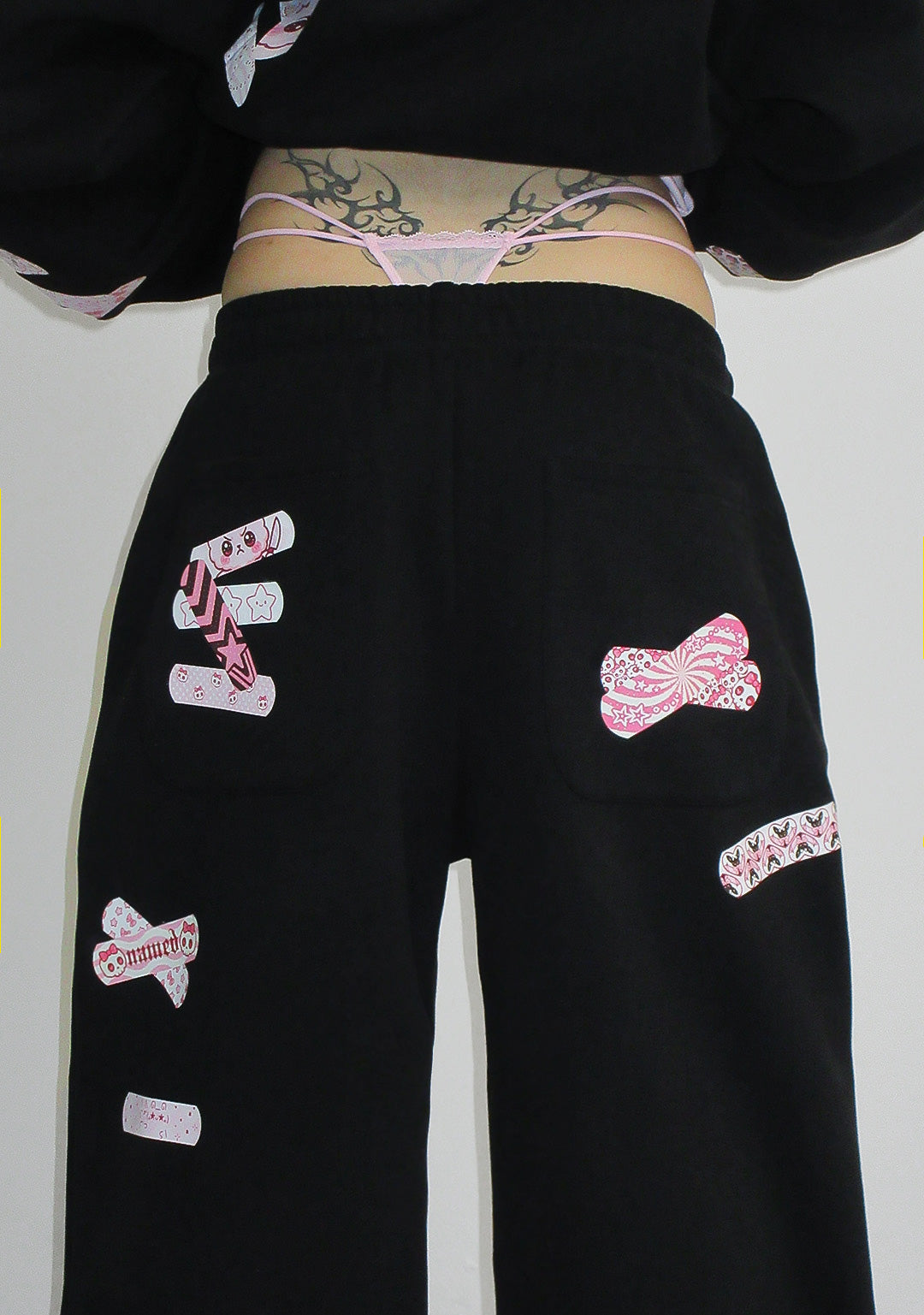Stitch Teddy Oversized Sweatpants Black – NAMED COLLECTIVE®