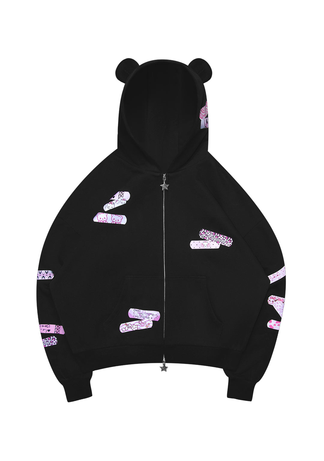 Stitch Teddy Zip Hoodie Black – NAMED COLLECTIVE®