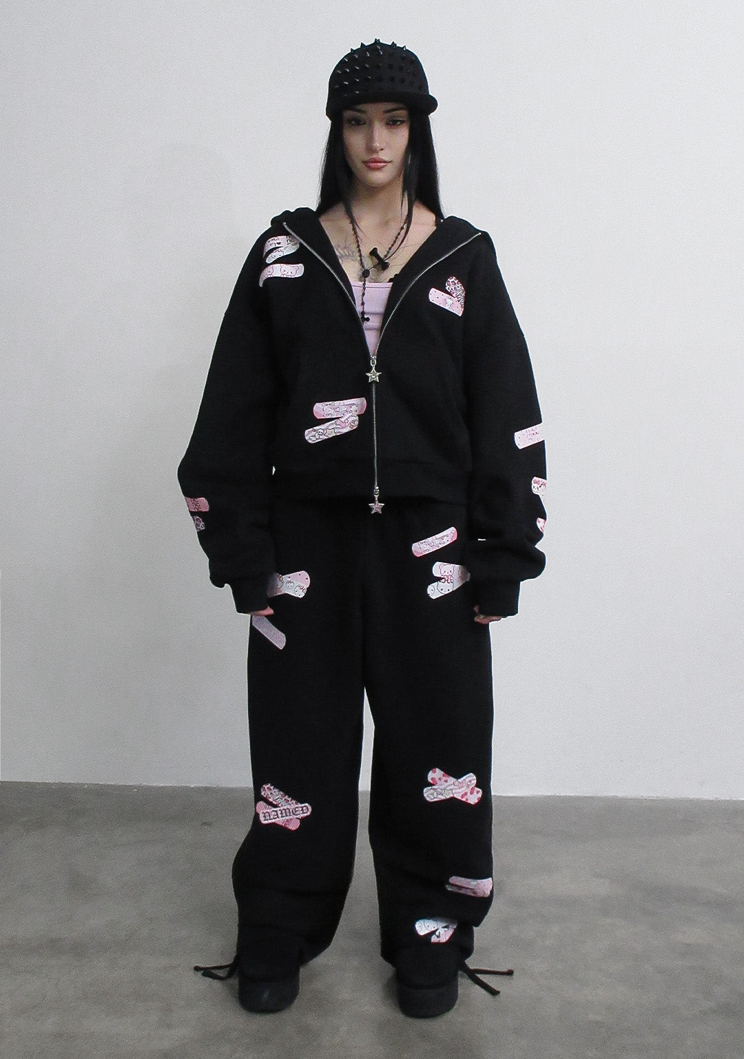 Stitch Teddy Zip Hoodie Black – NAMED COLLECTIVE®