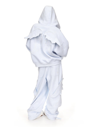 STITCH WINGS ZIP HOODIE BABY BLUE (DETACHABLE WINGS)