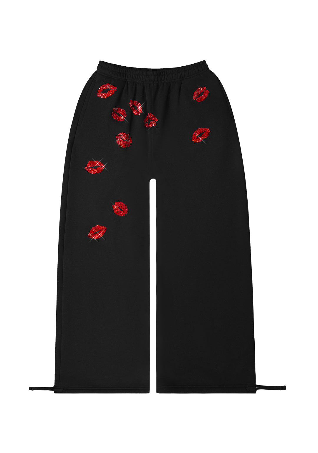 Tease Rhinestone Kiss Oversized Sweatpants Black – NAMED COLLECTIVE®