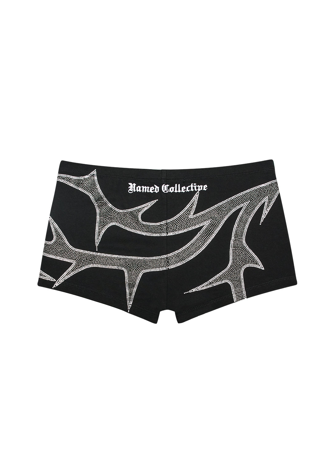 THORN RHINESTONE HOTPANTS BLACK