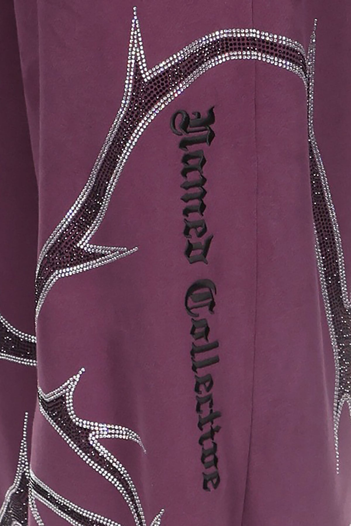 THORN STUDDED OVERSIZED SWEATPANTS DEEP PURPLE