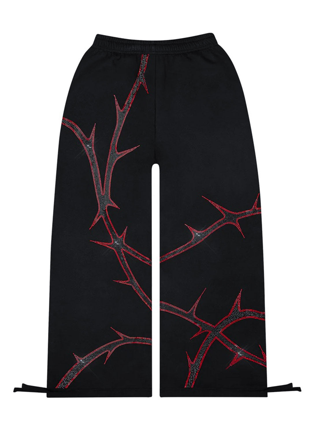 [ちょこれーと］MOUN TENtweed pants他3点 Thorn Rhinestone Sweatpants Black And Red – NAMED COLLECTIVE®