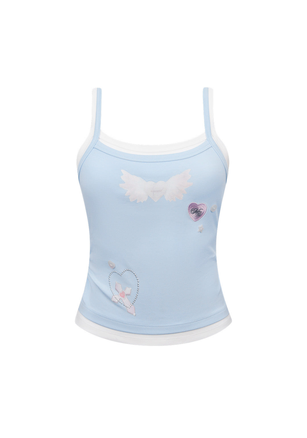 Whisper Double Layer Cami Top Baby Blue – NAMED COLLECTIVE®