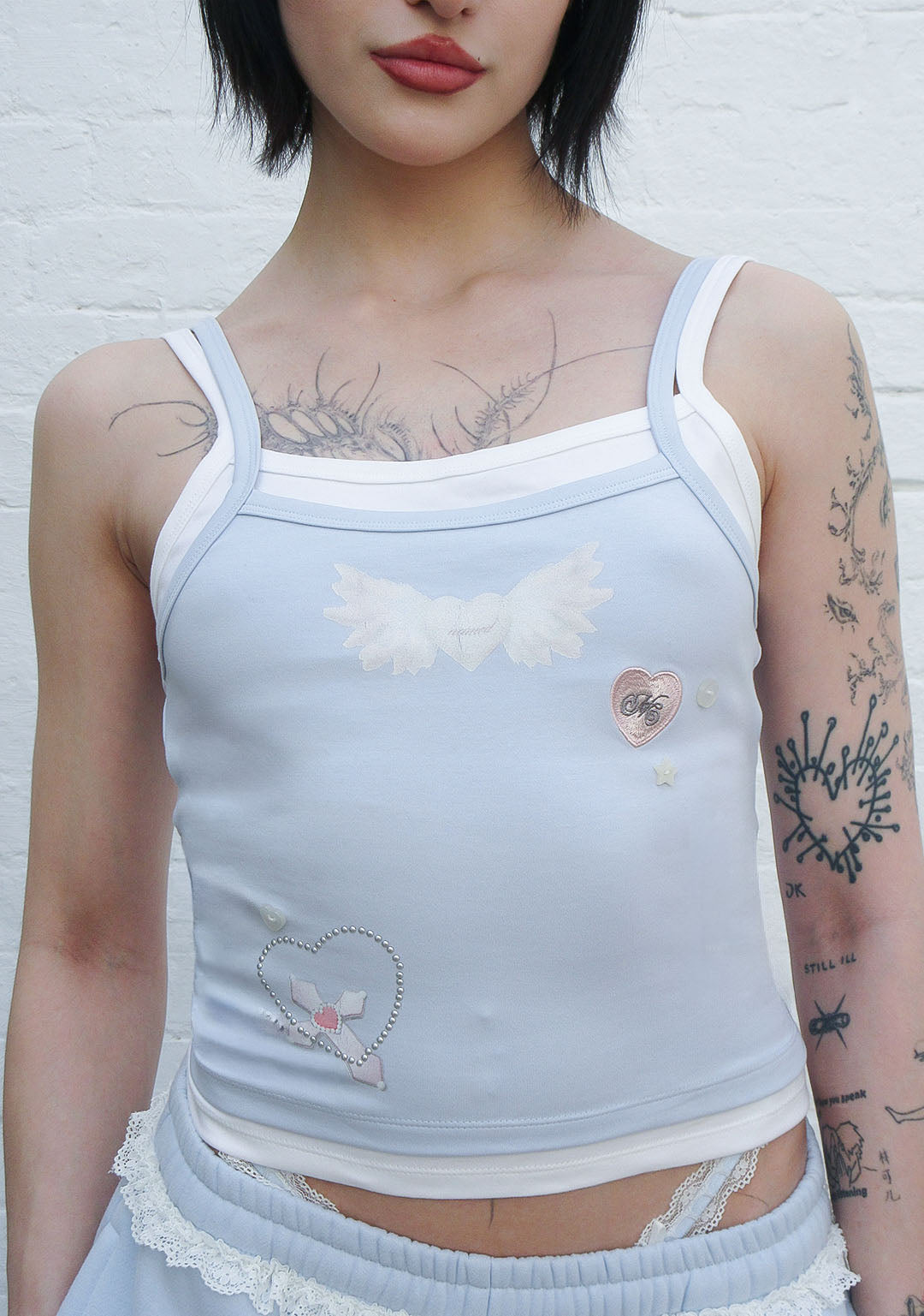 Whisper Double Layer Cami Top Baby Blue – NAMED COLLECTIVE®