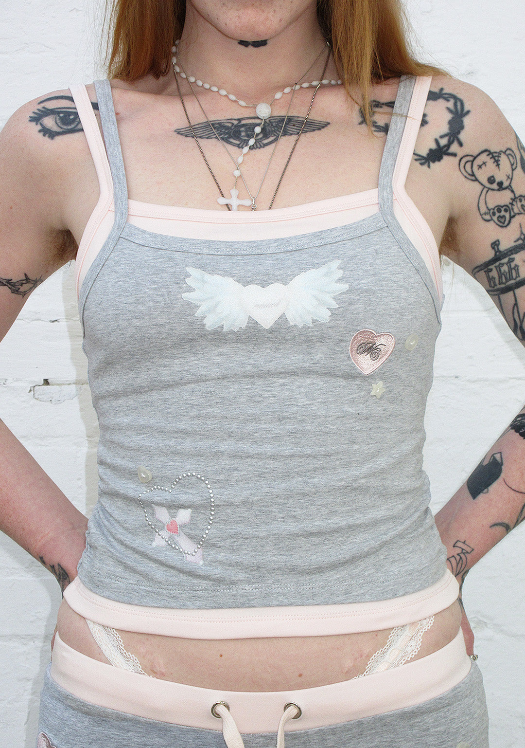 Whisper Double Layer Cami Top Grey Marl – NAMED COLLECTIVE®