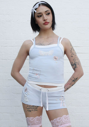 WHISPER MICRO HOTPANT SHORTS BABY BLUE