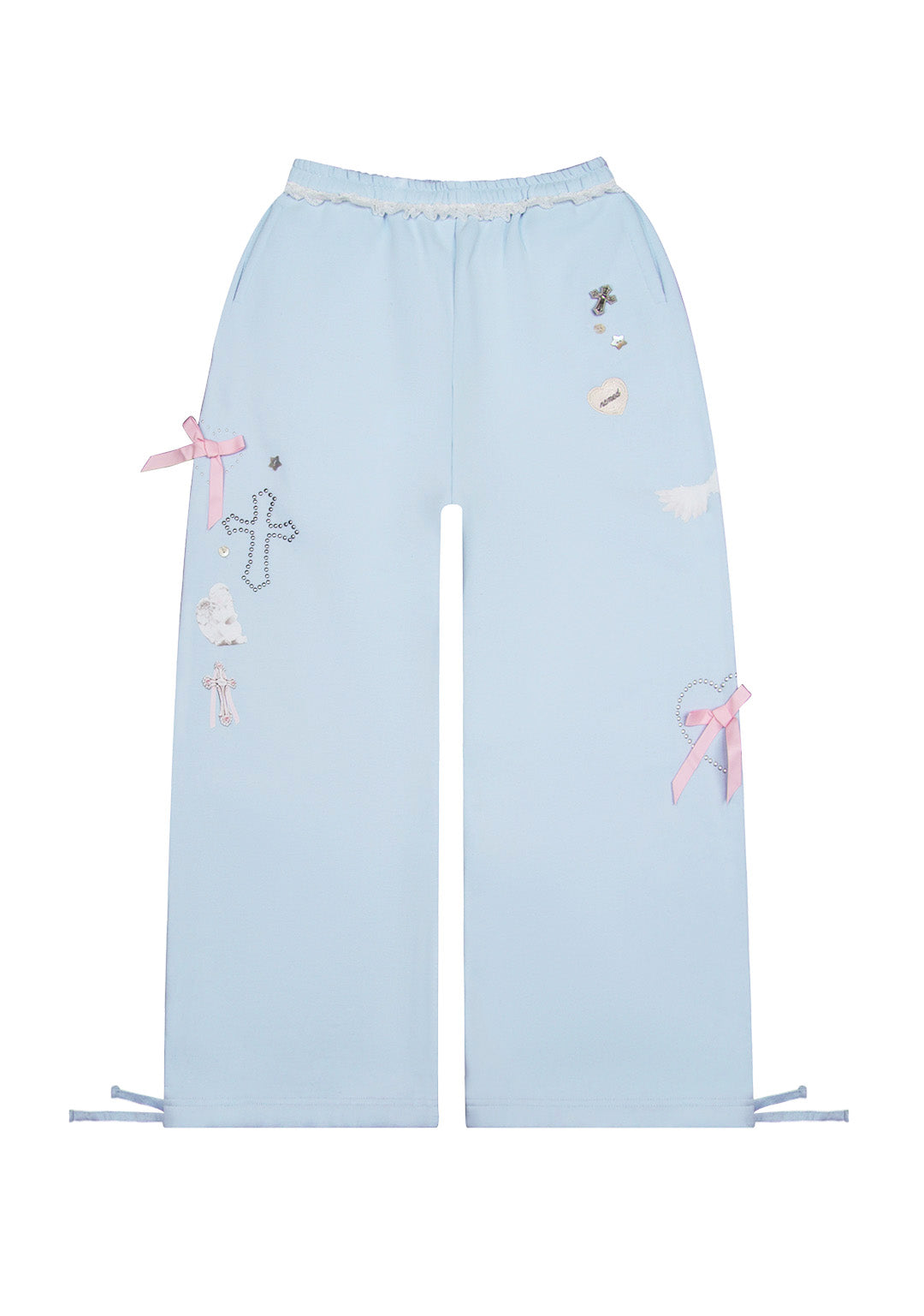 WHISPER OVERSIZED SWEATPANTS BABY BLUE