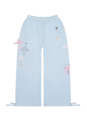 WHISPER OVERSIZED SWEATPANTS BABY BLUE