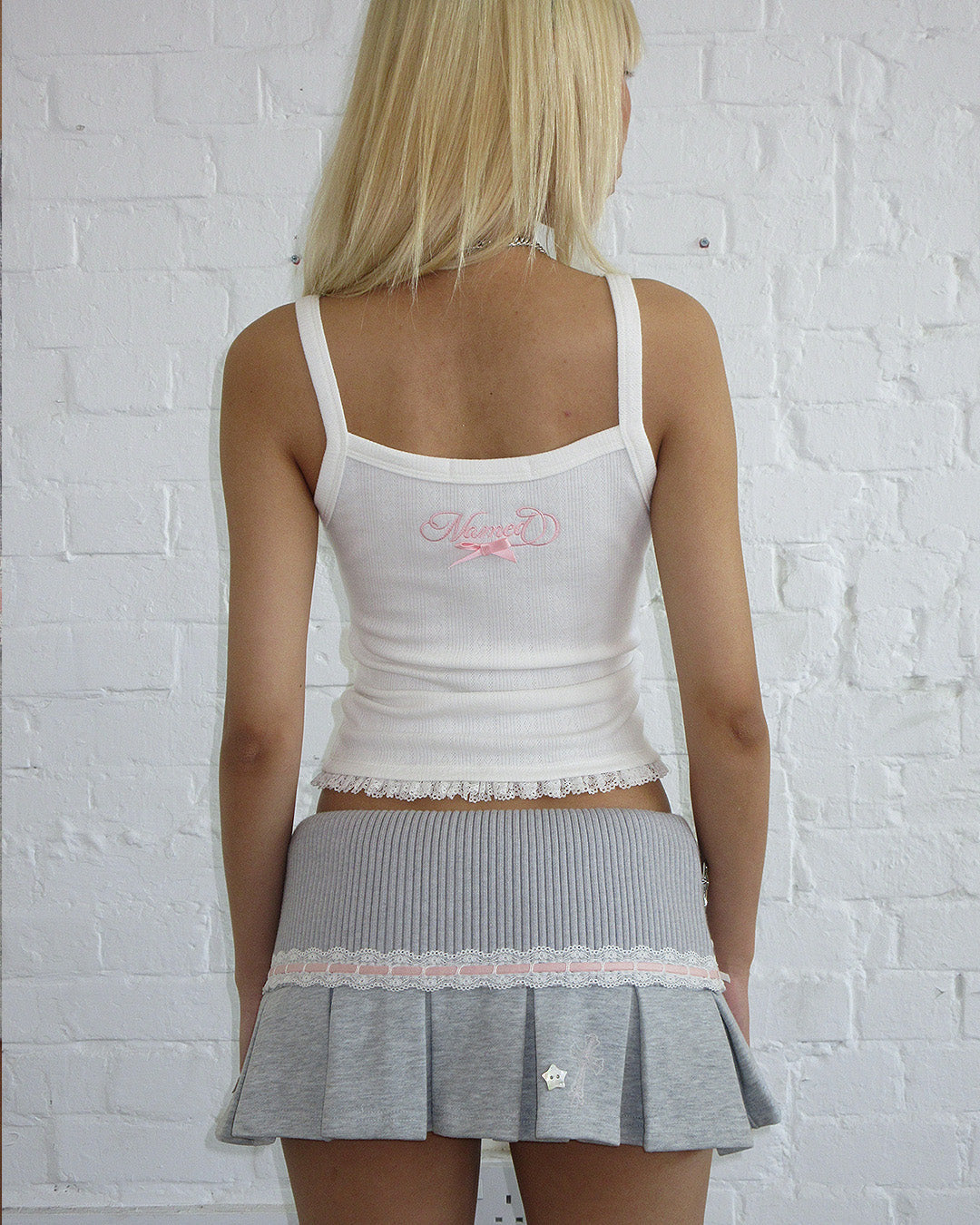 NAMEDCOLLECTIVE スカート PLEATED MINI SKIRT Whisper Pleated Mini Skirt Grey Marl – NAMED COLLECTIVE®