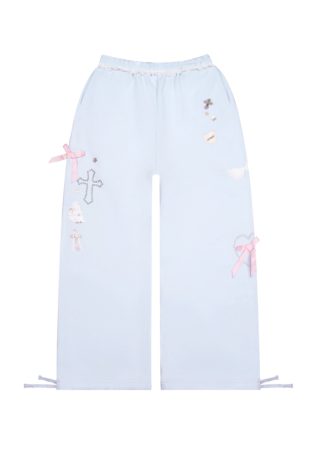 WHISPER OVERSIZED SWEATPANTS BABY BLUE