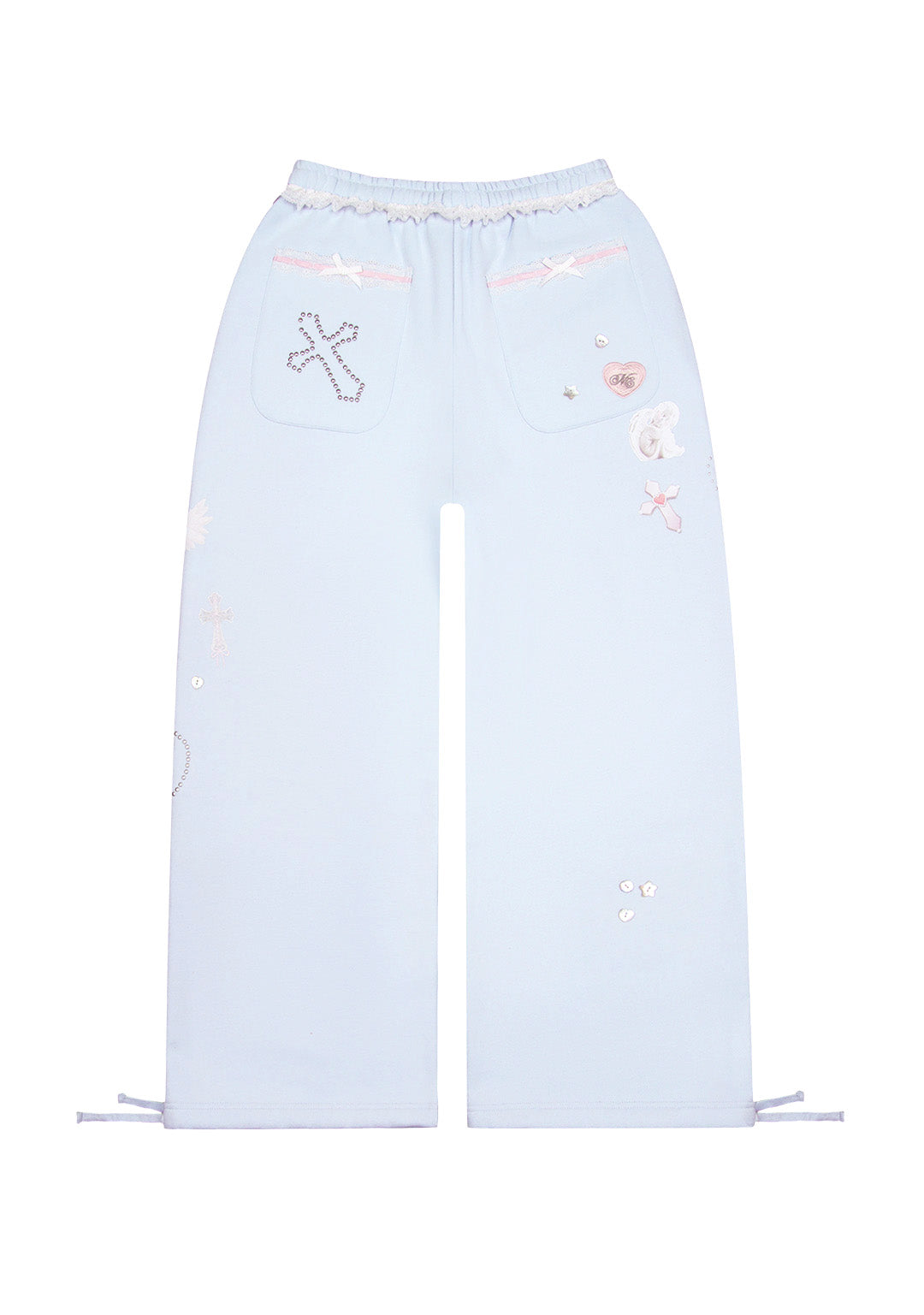 WHISPER OVERSIZED SWEATPANTS BABY BLUE