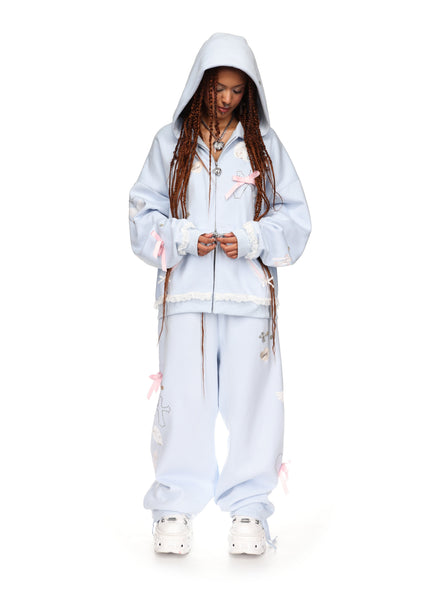 Whisper Zip Hoodie Baby Blue – NAMED COLLECTIVE® Whisper Zip Hoodie Baby Blue – NAMED COLLECTIVE®