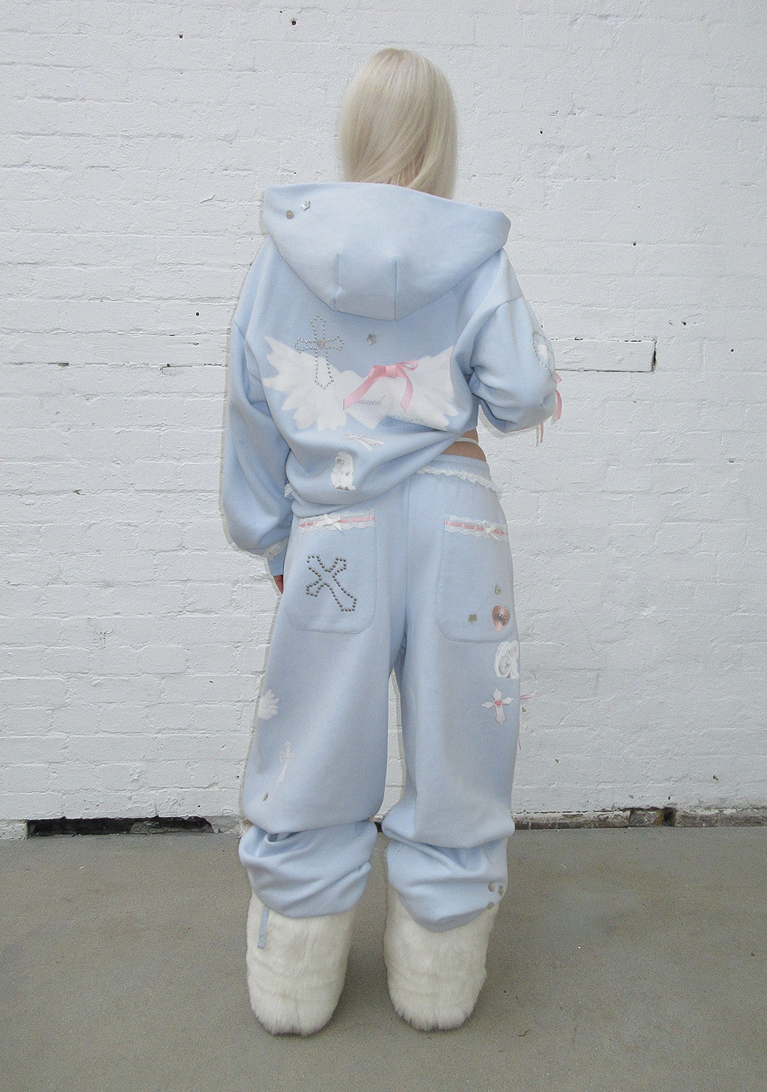 Whisper Zip Hoodie Baby Blue – NAMED COLLECTIVE®