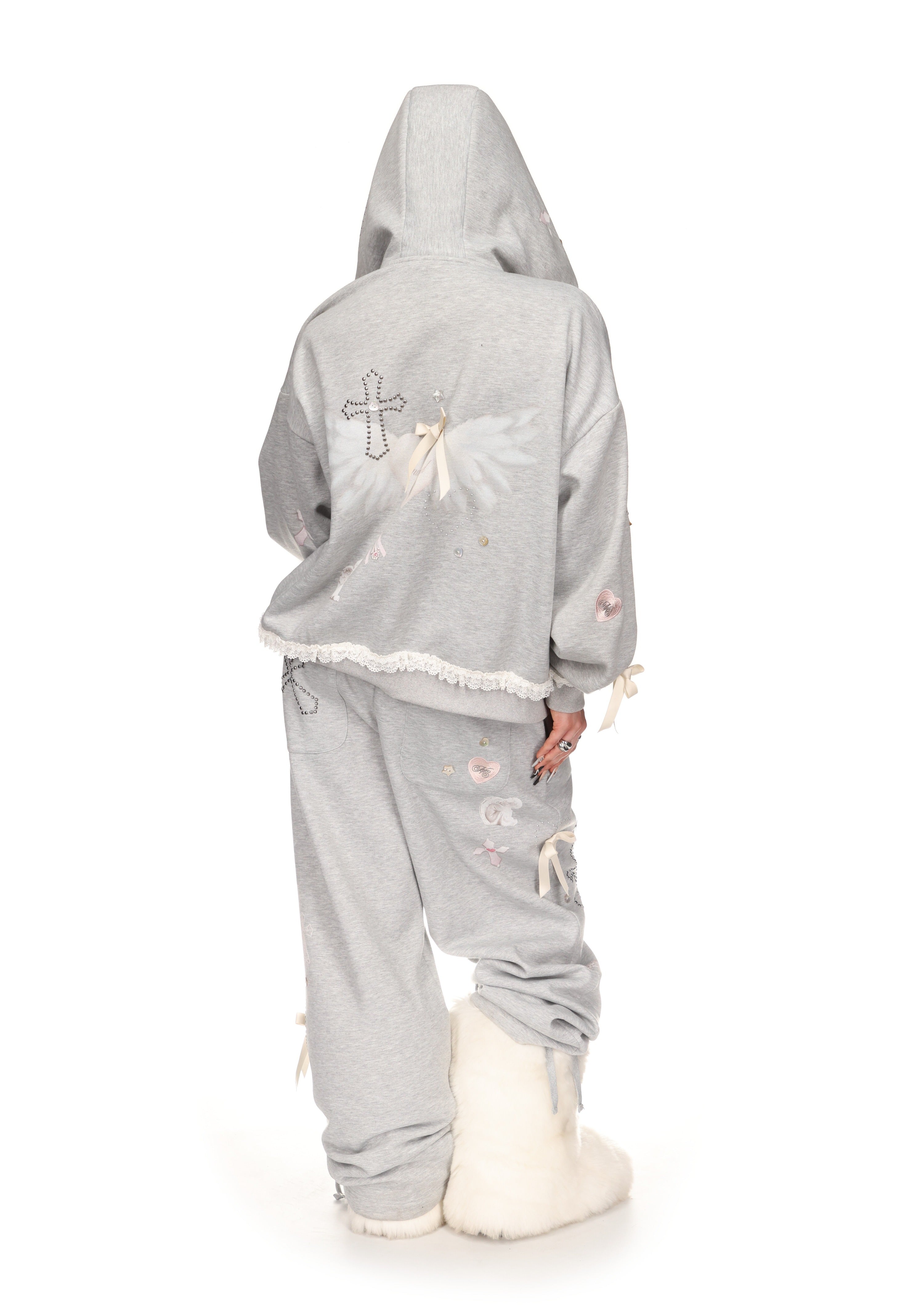 Whisper Zip Hoodie Grey Marl – NAMED COLLECTIVE®