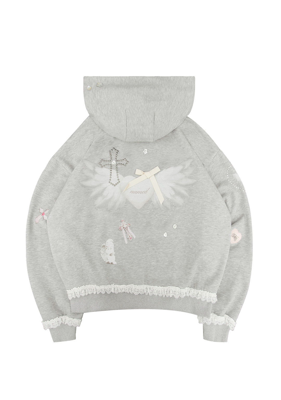 Whisper Zip Hoodie Grey Marl – NAMED COLLECTIVE®
