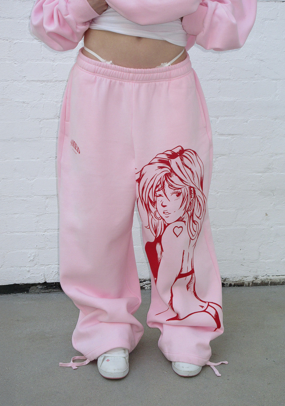 X-Rated Oversized Sweatpants Baby Pink – NAMED COLLECTIVE®